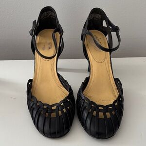 Nine West Leather Mary Jane Heels